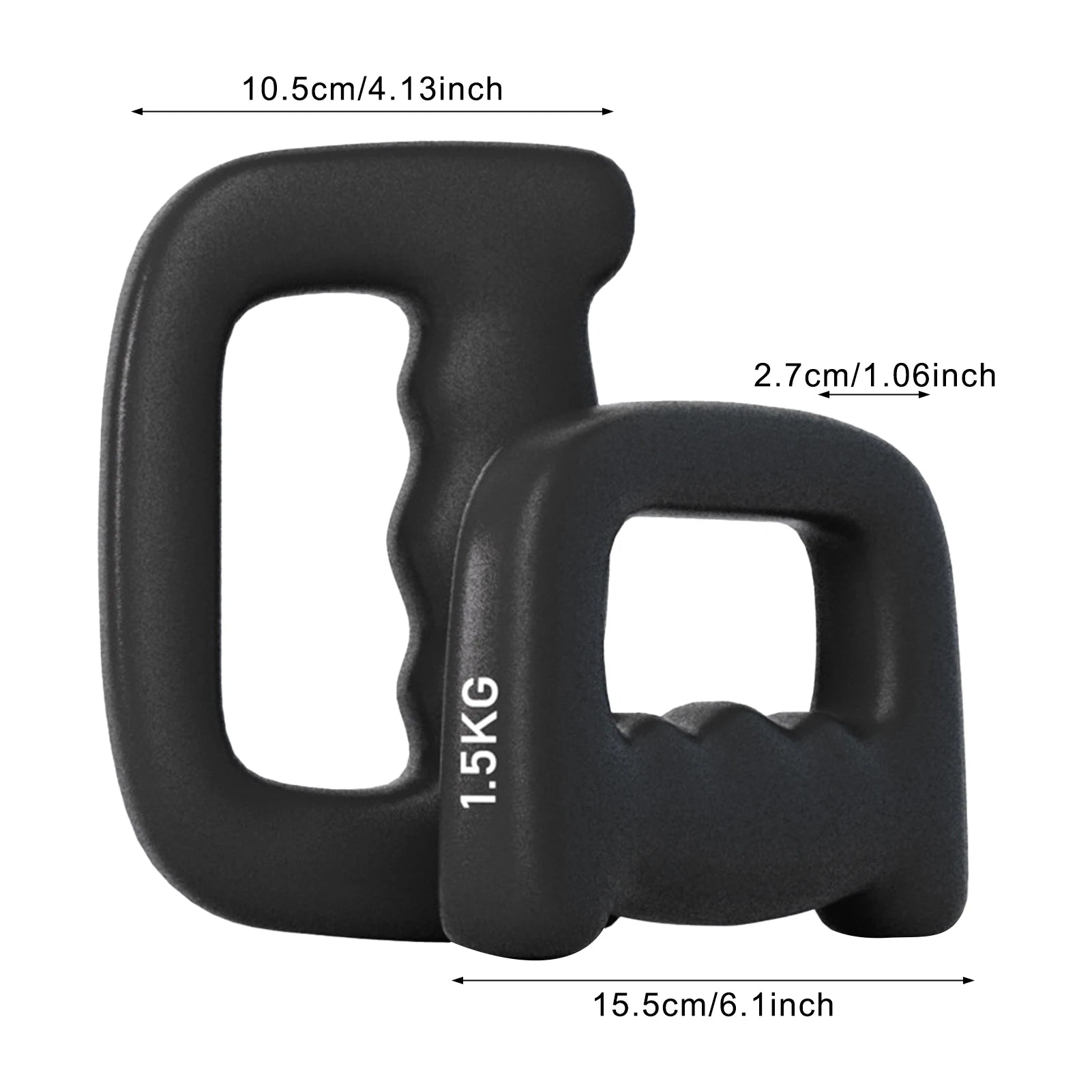 Ergonomic Hand Shaped Dumbbell Jogging Walking Cardio Dumbbells for Glute Bridge Butt Workout