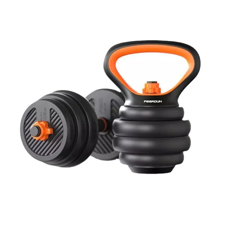 Dumbbell Ladies Fitness Home Barbell Kettlebell Combination Multi-purpose Equipment with Adjustable Weight, Set for Beginners