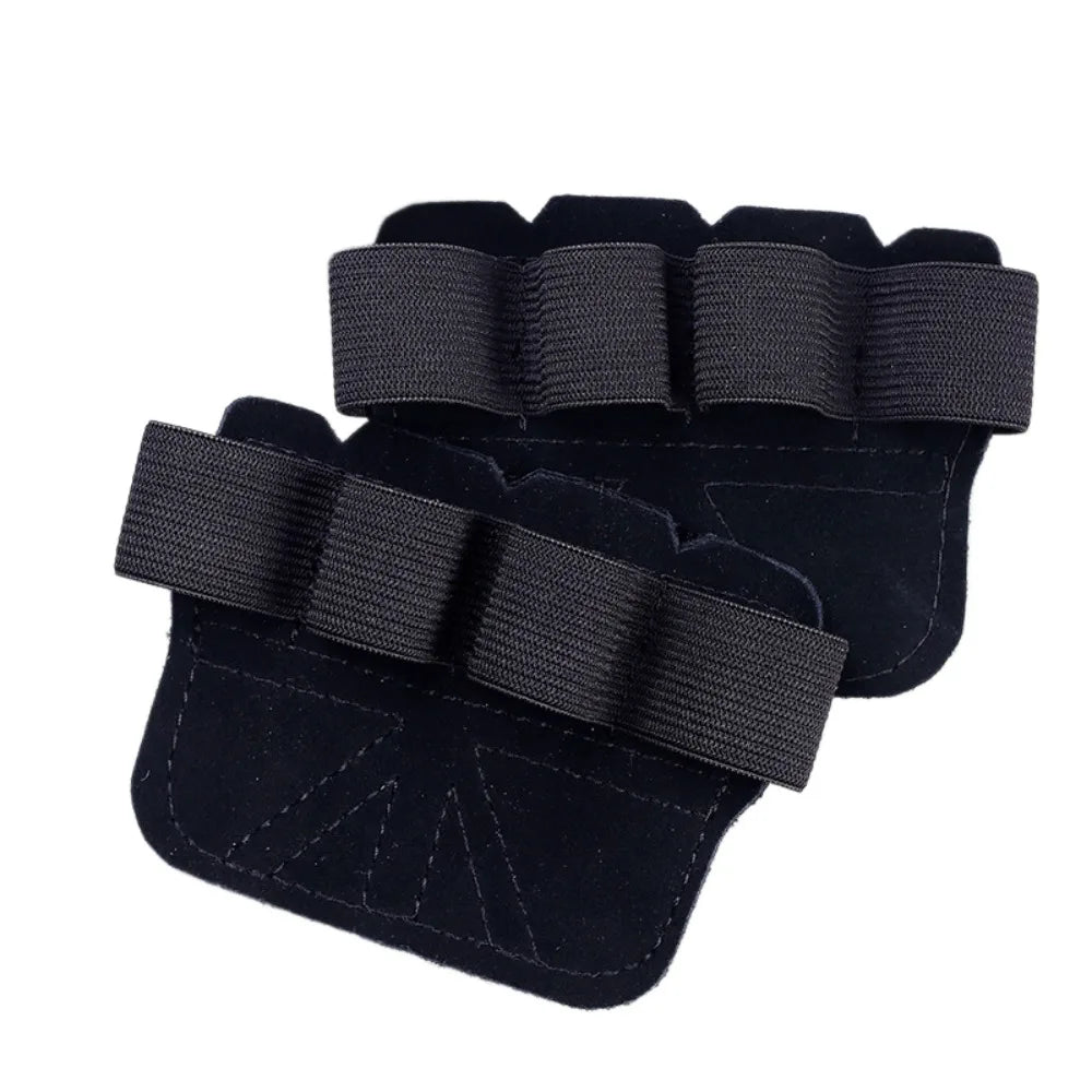 Leather Weight Lifting Training Gloves Palm Protection Women Men Fitness Sports Gymnastics Grips Pull Ups Weightlifting Workout
