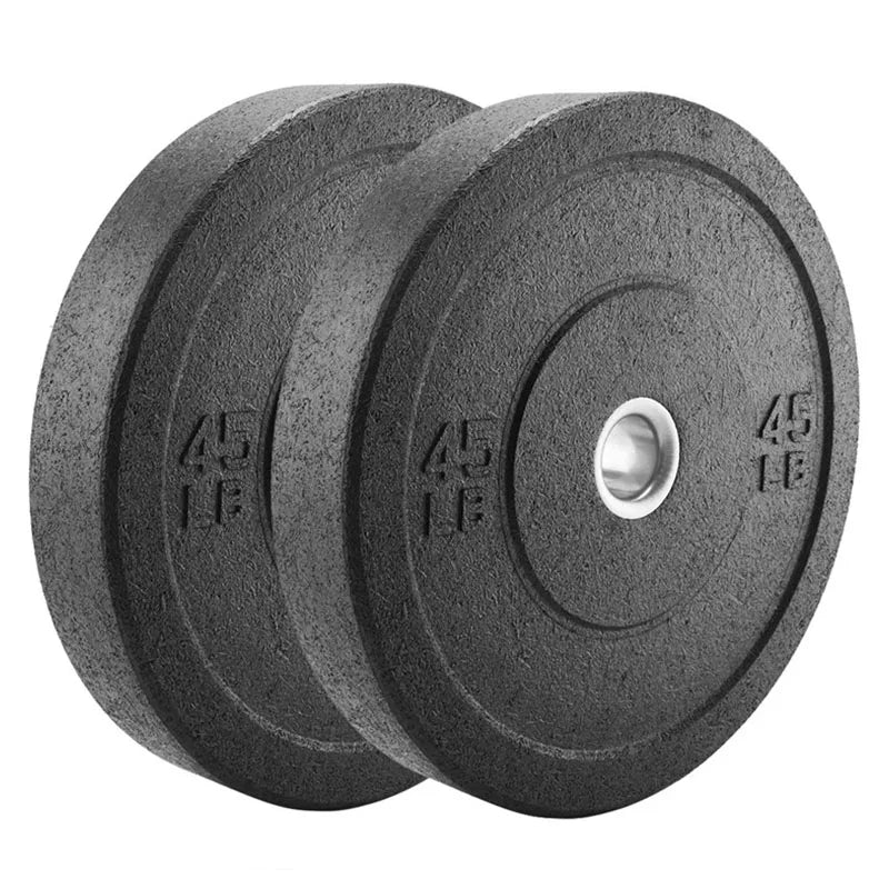 Rubber Bumper Weight Plates, Gym Fitness & Strength Training Equipment
