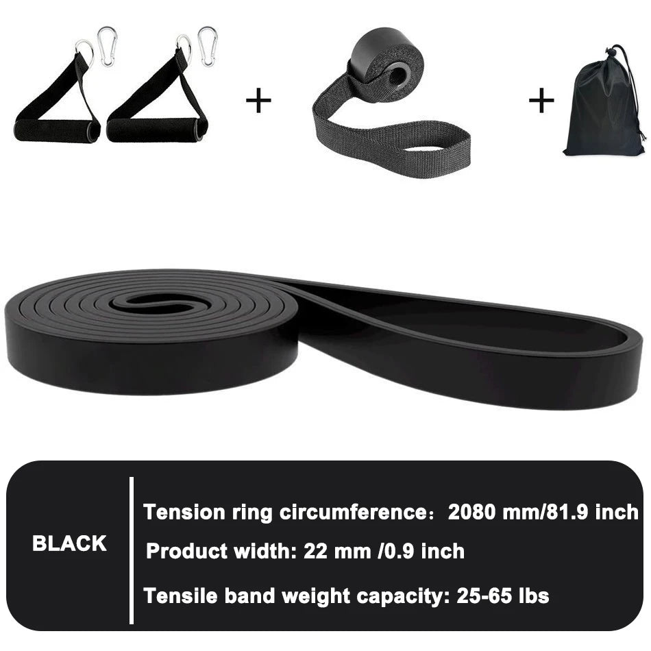WOSWEIR-Elastic Training Gum Resistance Bands Gym Home Fitness Expander Yoga Pull Up Assist Rubber Crossfit Workout Equipment