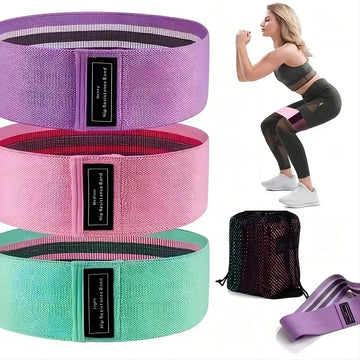 1-3pcs Squat Yoga Resistance Band Cotton Hip Circle Hip Circle Deep Squatting Hip Circle Elastic Band Rally Band