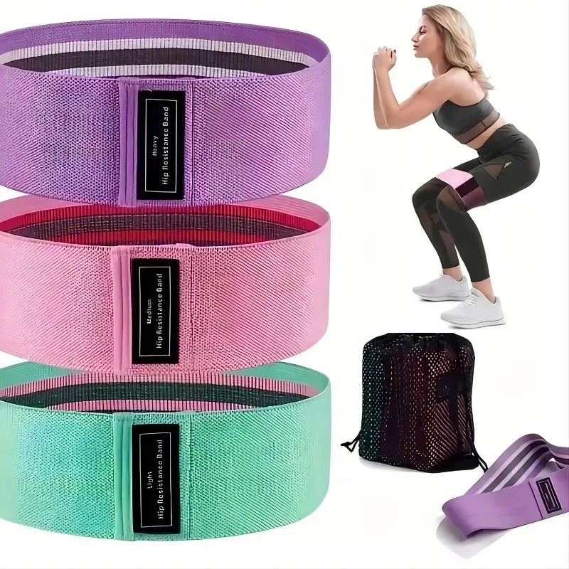 1-3pcs Squat Yoga Resistance Band Cotton Hip Circle Hip Circle Deep Squatting Hip Circle Elastic Band Rally Band