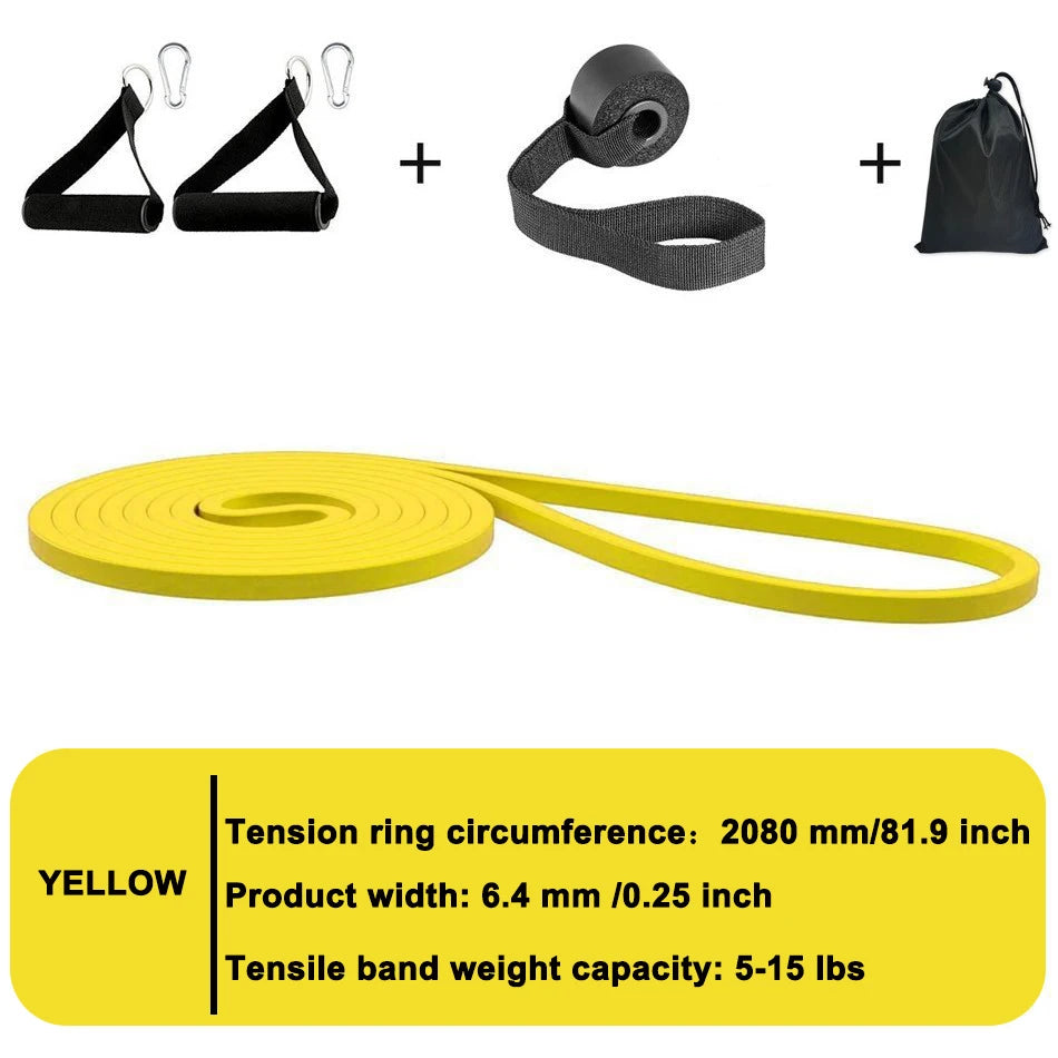 WOSWEIR-Elastic Training Gum Resistance Bands Gym Home Fitness Expander Yoga Pull Up Assist Rubber Crossfit Workout Equipment