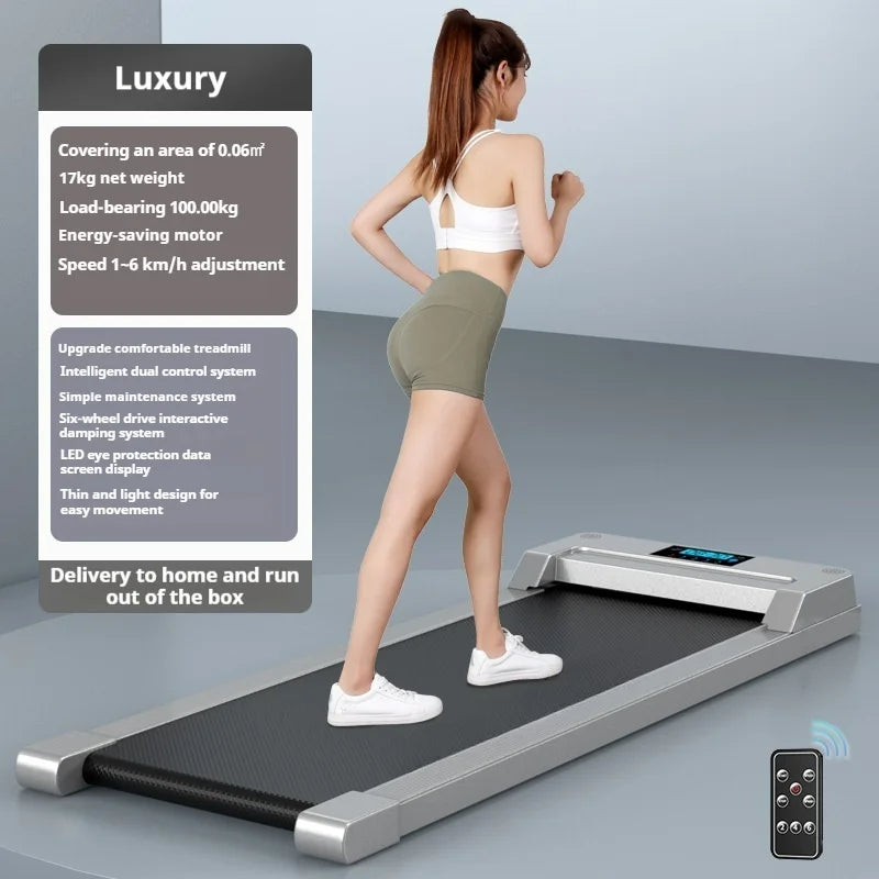 Electric treadmill small folding ultra-quiet walking tablet suitable for home indoor gym Fitness Body Building Treadmills