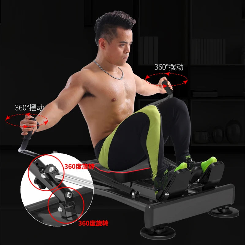 Multi-function Hydraulic rowing machine exercise abdominal muscles chest muscles arm swing trainer Home fitness equipment
