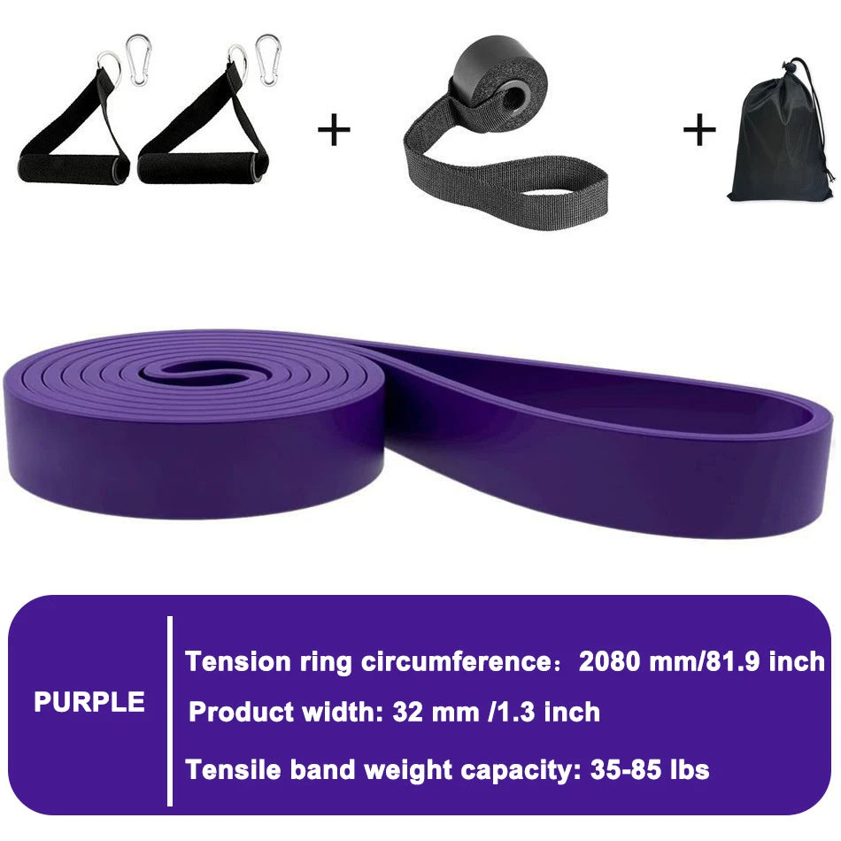 WOSWEIR-Elastic Training Gum Resistance Bands Gym Home Fitness Expander Yoga Pull Up Assist Rubber Crossfit Workout Equipment