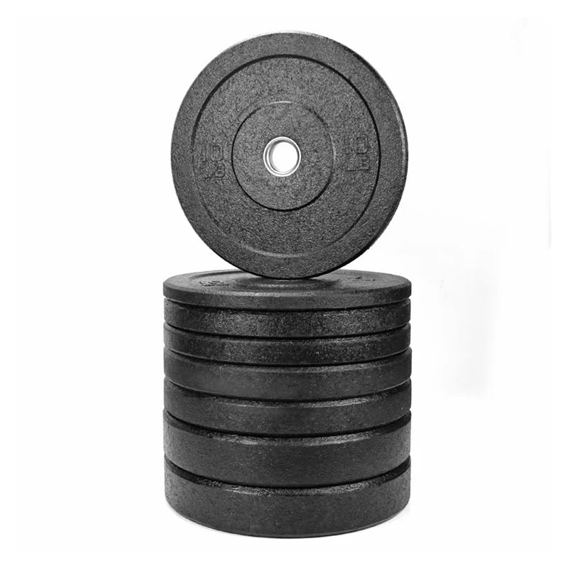 Rubber Bumper Weight Plates, Gym Fitness & Strength Training Equipment