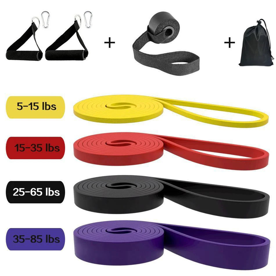 WOSWEIR-Elastic Training Gum Resistance Bands Gym Home Fitness Expander Yoga Pull Up Assist Rubber Crossfit Workout Equipment