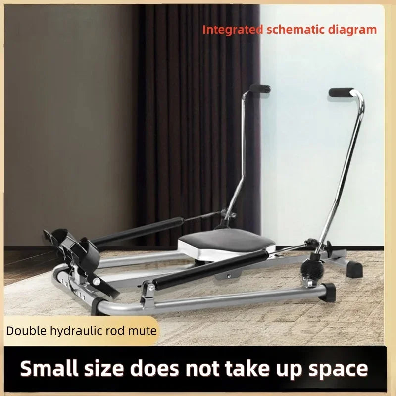 Single and double rod hydraulic rowing machine home folding silent trainer fitness equipment Large Fitness Equipment Body Build
