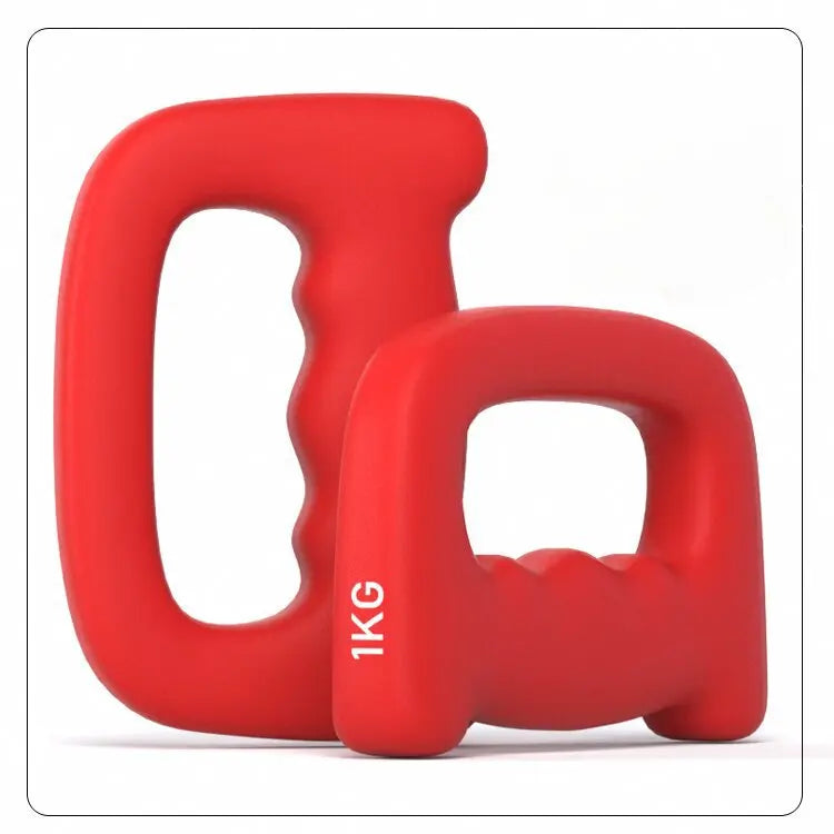 Ergonomic Hand Shaped Dumbbell Jogging Walking Cardio Dumbbells for Glute Bridge Butt Workout