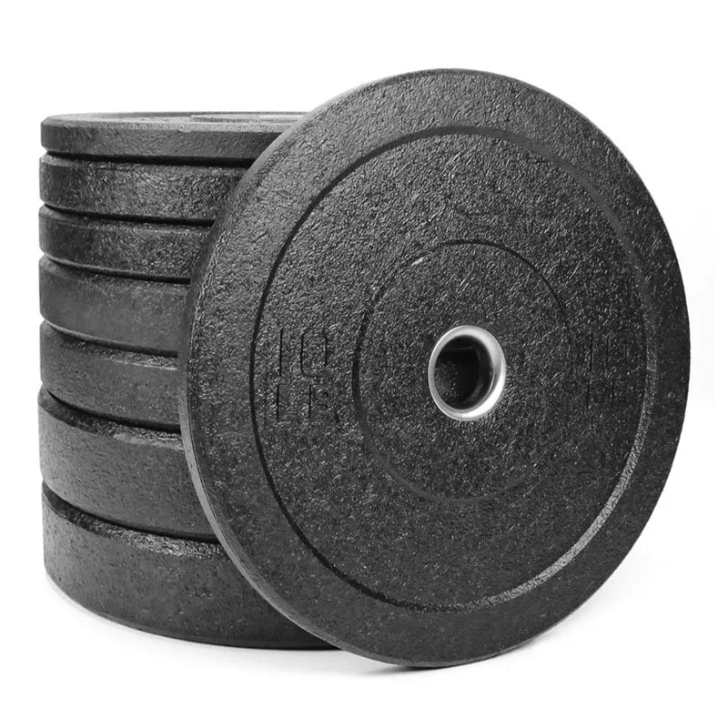 Rubber Bumper Weight Plates, Gym Fitness & Strength Training Equipment