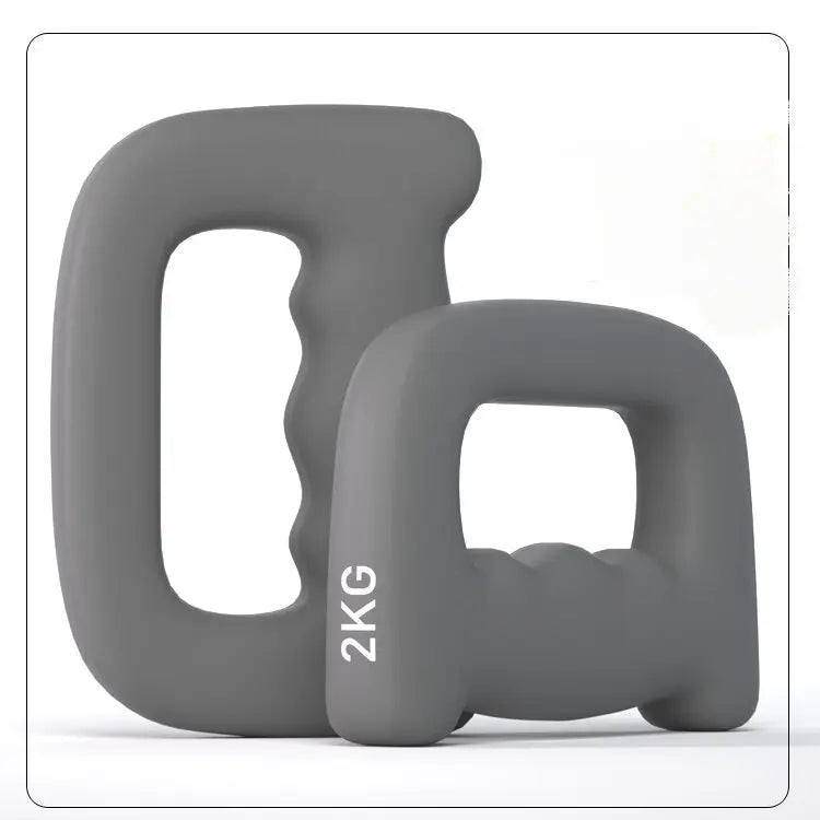 Ergonomic Hand Shaped Dumbbell Jogging Walking Cardio Dumbbells for Glute Bridge Butt Workout