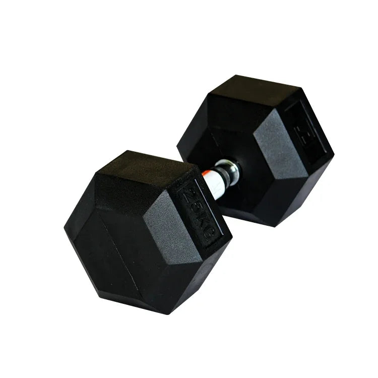 5kg 10kg 15kg 16kg  Multi weight Black Rubber Hex Dumbbells  kettlebell  fitness